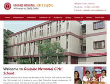 Tablet Screenshot of gokhalememorialgirlsschool.org